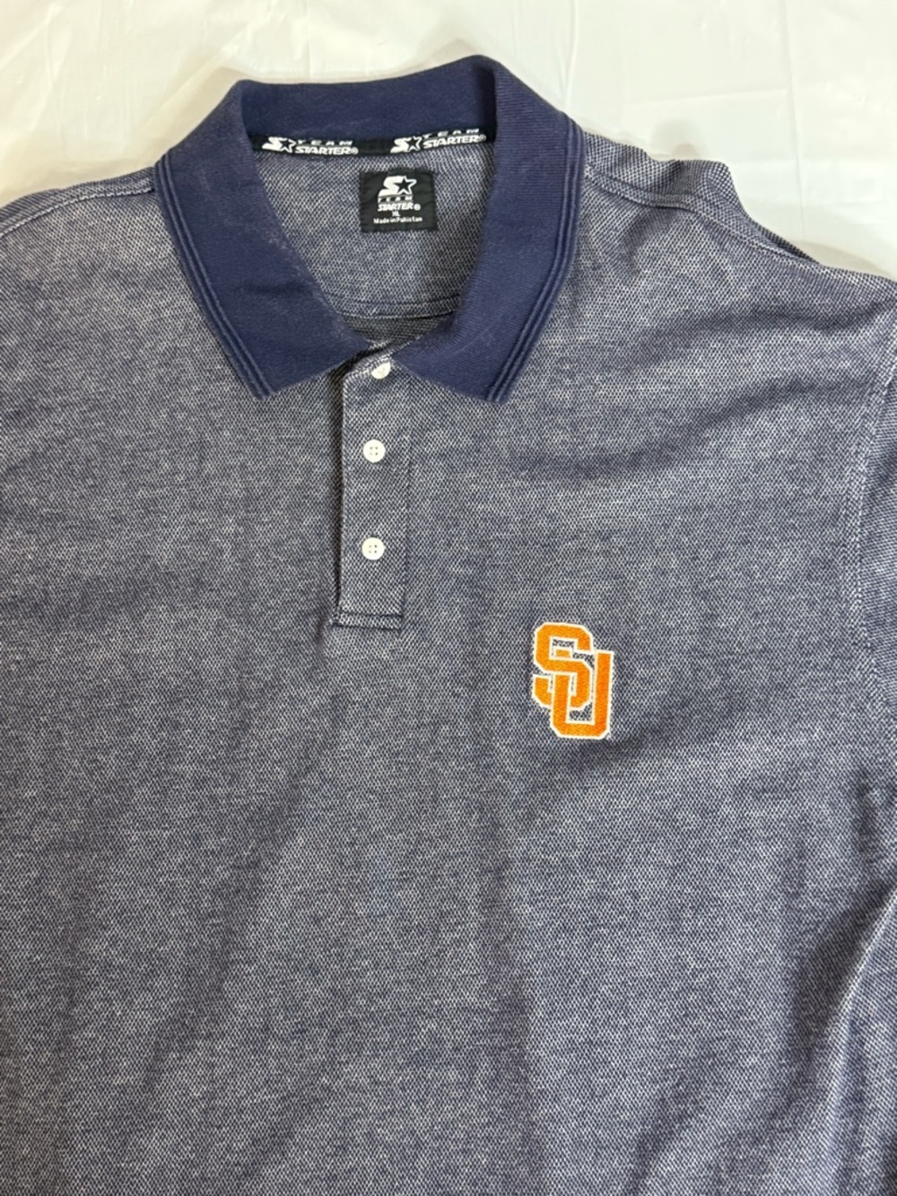 Starter Syracuse University Polo Shirt Mens XL